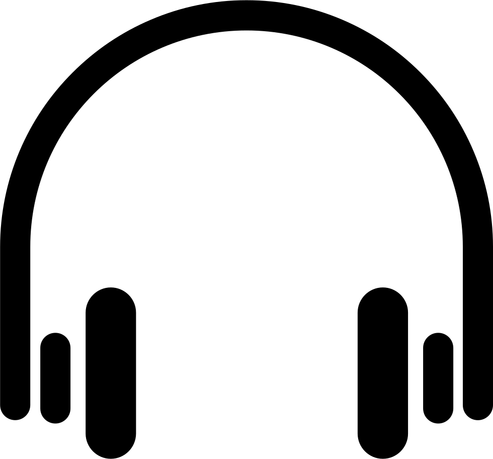 Png File Svg - Headphones Outline Png Clipart (980x912), Png Download