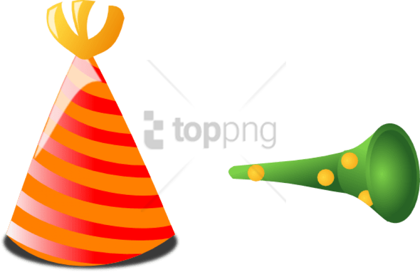 Free Png Download Birthday Horn Png Images Background - Party Hat Clipart (850x550), Png Download