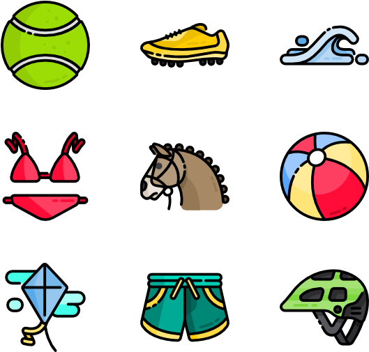 Summer Sports Clipart (600x564), Png Download