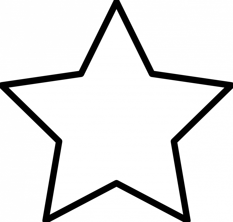 Printable Image Of Star Clipart (817x777), Png Download