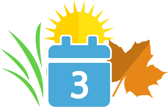 5 - Seasons - Emblem Clipart (1000x500), Png Download