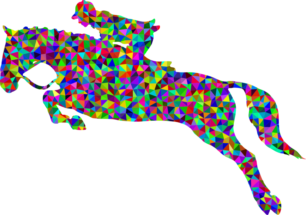 Horse Equestrian Pony Show Jumping - Horse Jumping Clip Art - Png Download (1068x750), Png Download