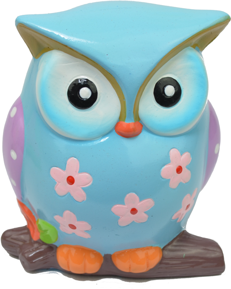 Eulen Spardose Sparbüchse Spardose Sparschwein - Figurine Clipart (922x1080), Png Download