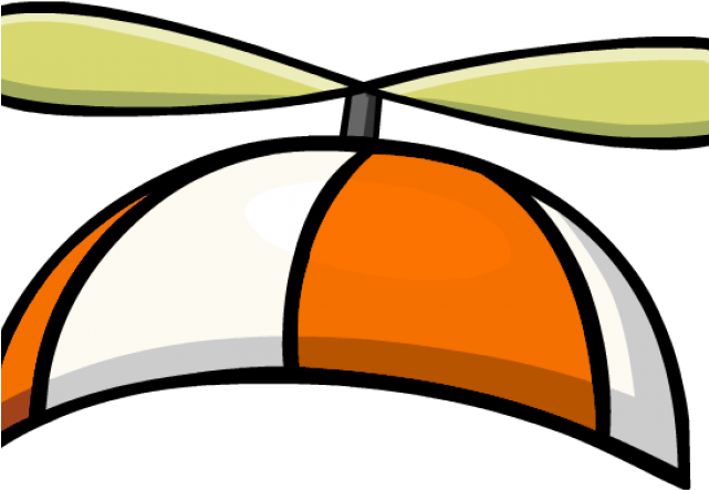 Beanie Clipart Orange Hat - Propeller Hat Transparent Background - Png Download (640x480), Png Download