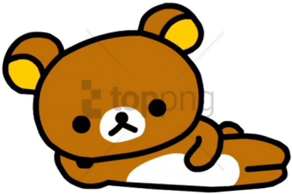Free Png Rilakumma Lying Down Png Image With Transparent - Rilakkuma Logo Clipart (850x608), Png Download