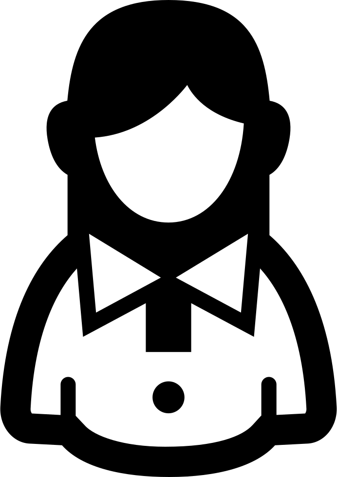 Woman Casual Symbol Comments - Engineering Women Icon Clipart (692x980), Png Download