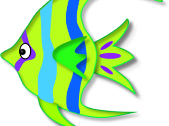Cute Angelfish Cliparts - Colorful Clipart Fish - Png Download (640x480), Png Download