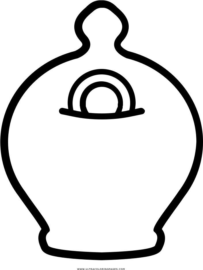 Moneybox Coloring Page - Line Art Clipart (1000x1000), Png Download