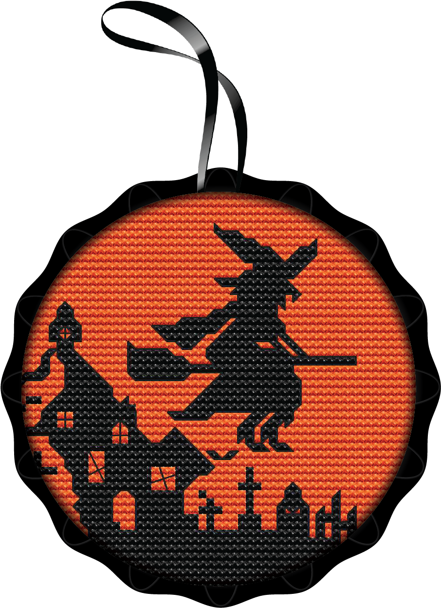 Witch Spooky Ornament Clipart (1051x1386), Png Download