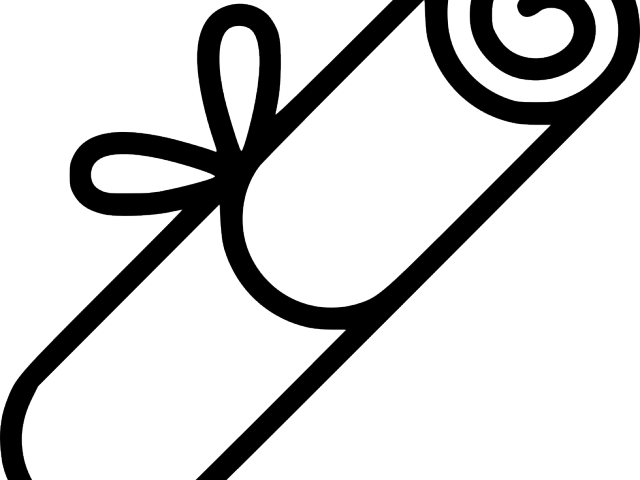 Wiccan Clipart Scrollwork - Graduation Scroll Clipart Png Transparent Png (640x480), Png Download