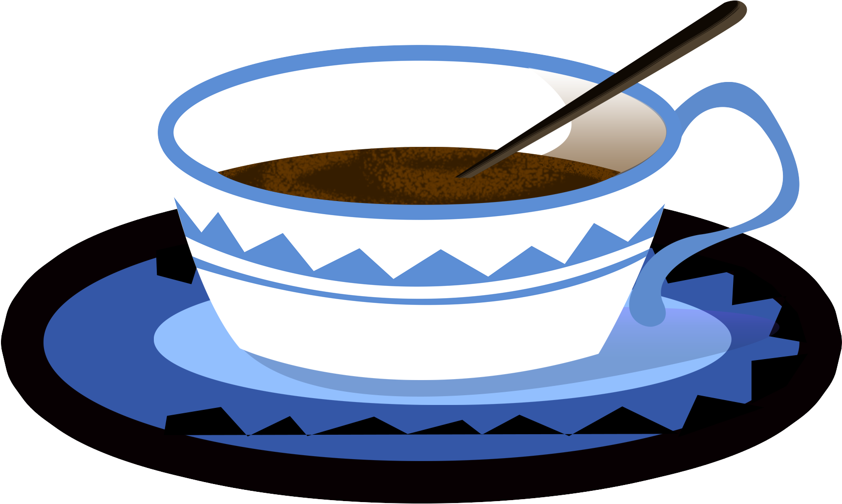 Coupe Bleu Café Boisson Png Et Psd Clipart (2000x2000), Png Download