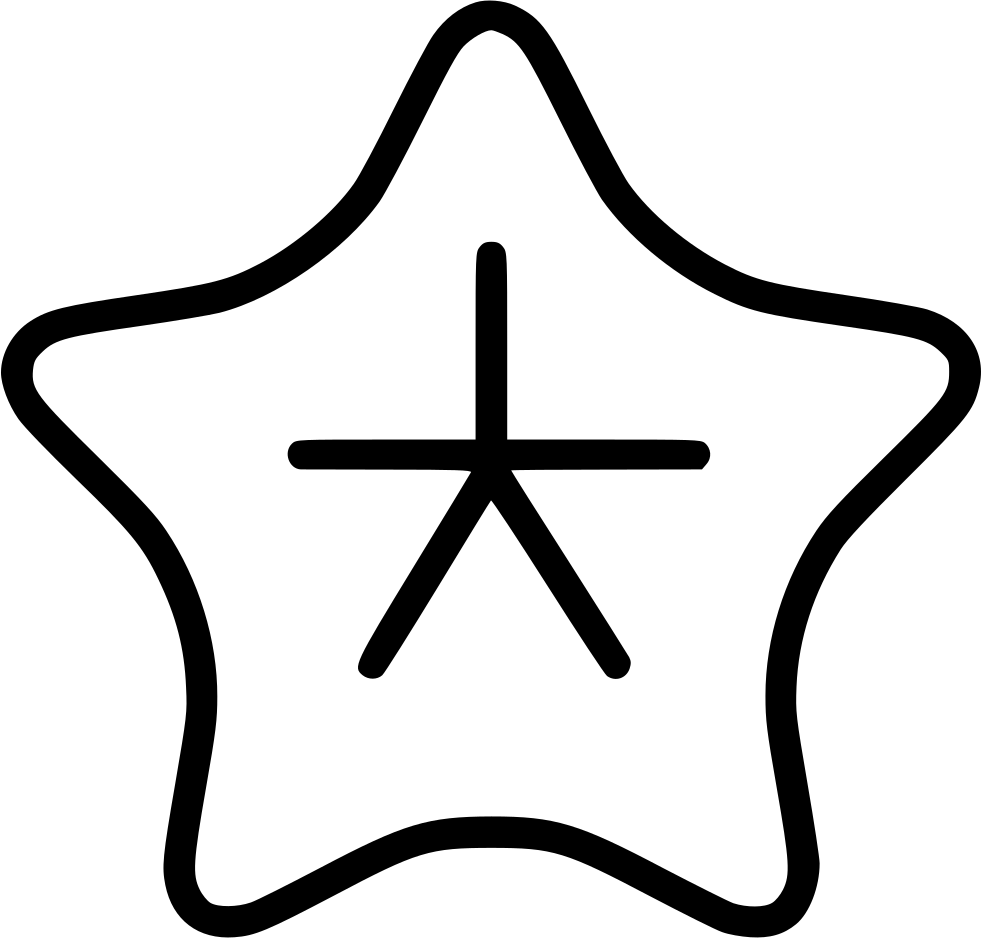 Star Fish Comments Clipart (981x938), Png Download