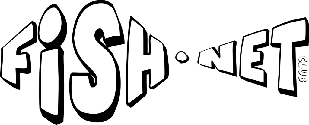 Fishnet - Line Art Clipart (1024x417), Png Download