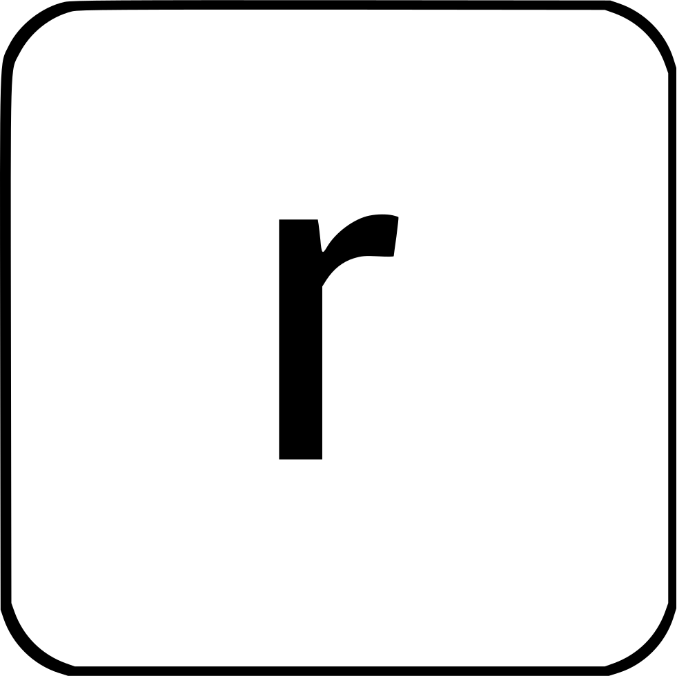 Png File - Chữ R Clipart (981x980), Png Download