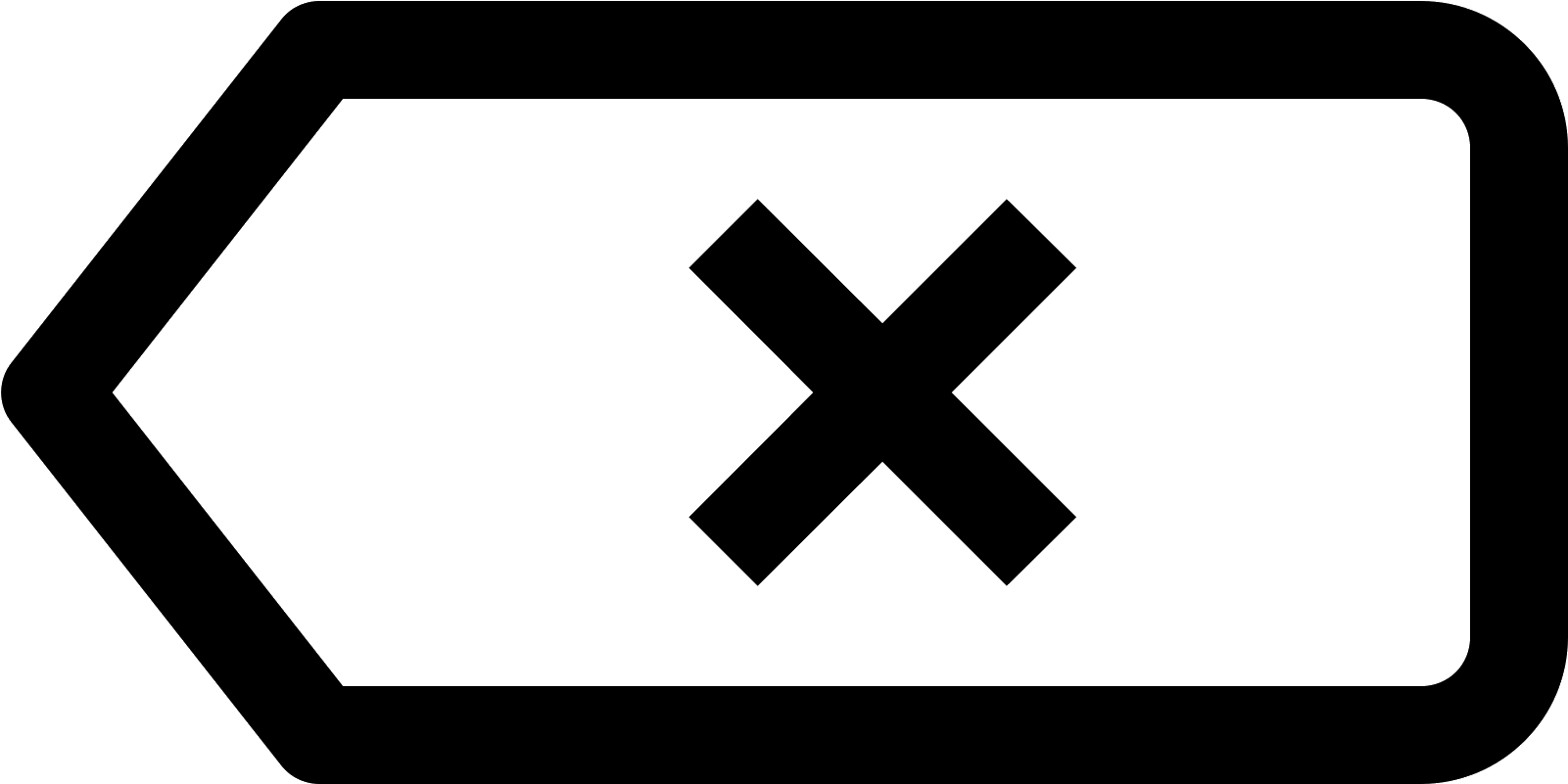 Löschen Icon - Cross Clipart (1600x1600), Png Download