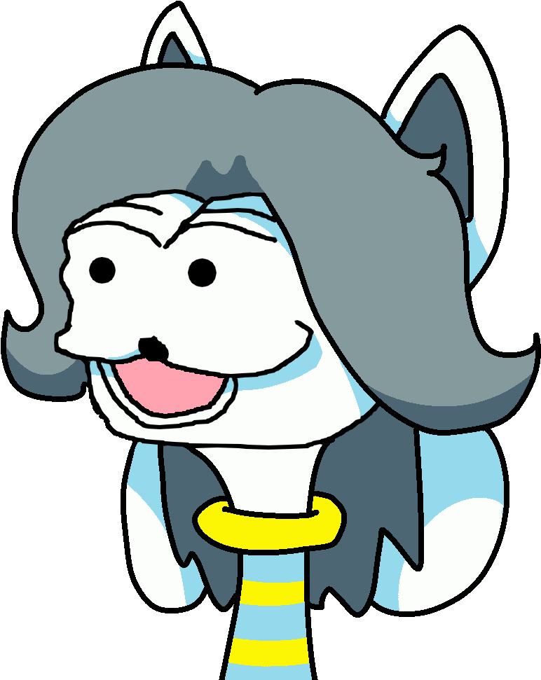 Nose - Derpy Temmie Clipart (850x1000), Png Download