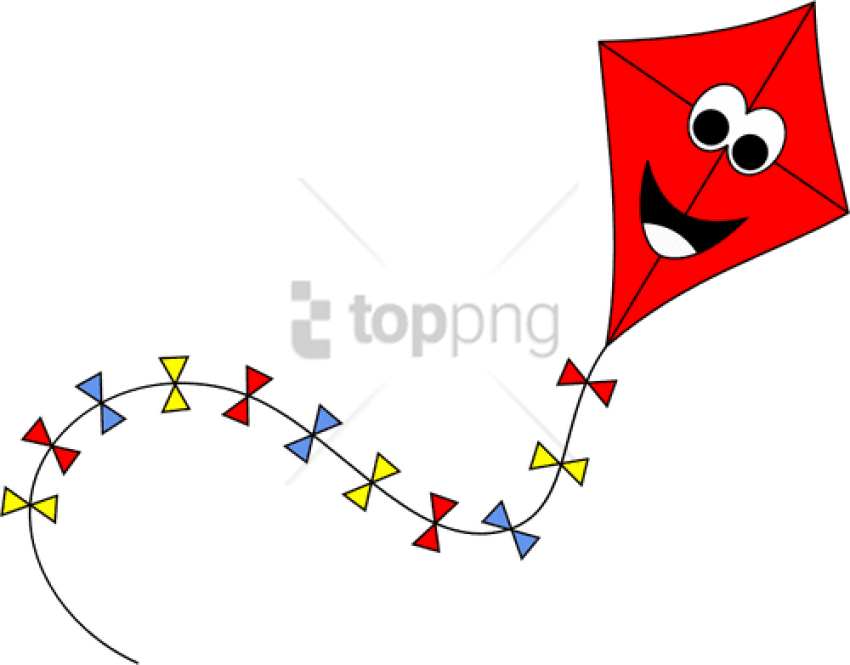 Free Png Kitecute - Transparent Kite Png Clipart (850x665), Png Download