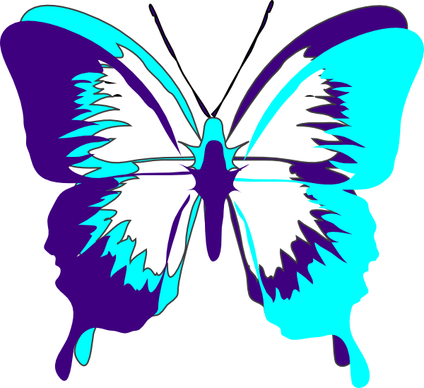 Small Butterfly Clip Art Free - Butterfly Silhouette Clip Art - Png Download (600x549), Png Download