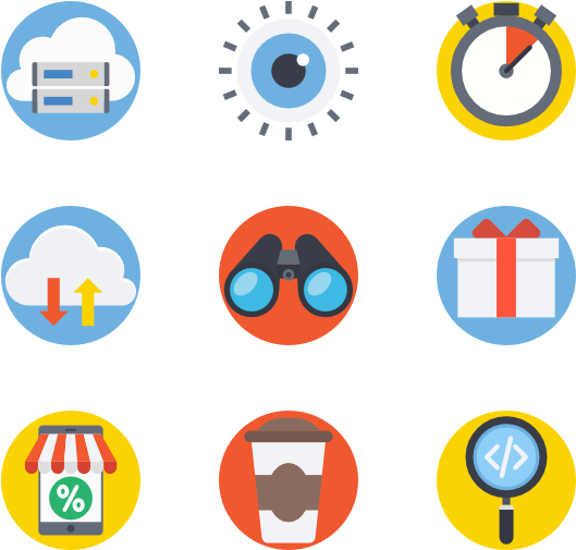 Seo And Web - Flat Icon Free Clipart (600x564), Png Download