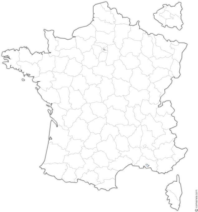 Départements De France - France Clipart (650x700), Png Download
