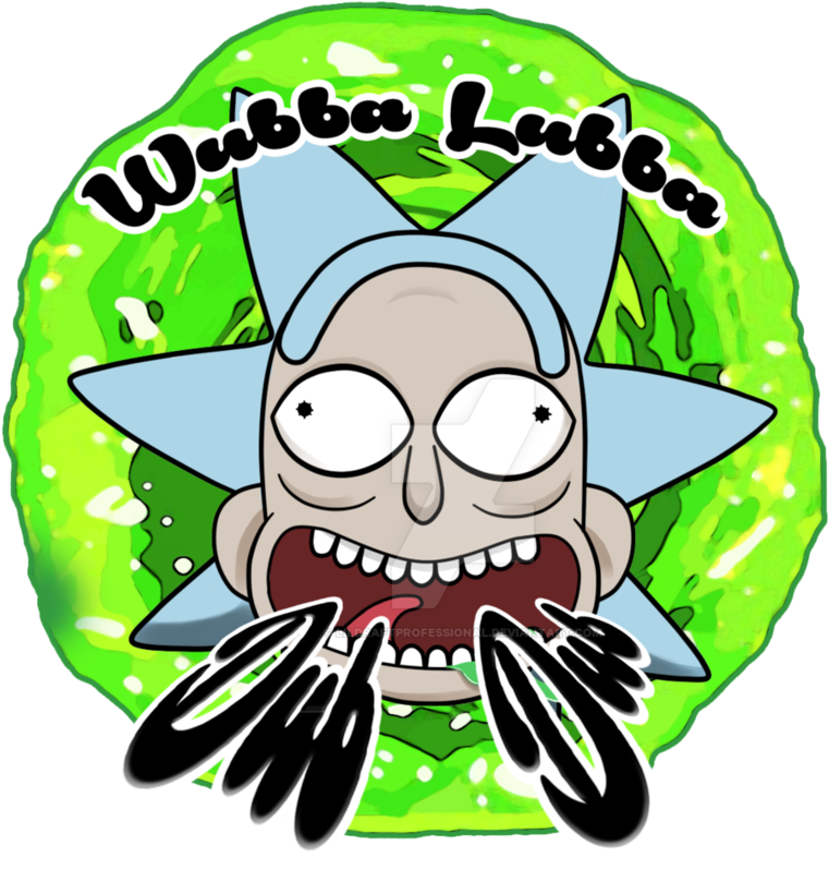 Dessin Anime By Lildraftprofessional - Rick And Morty Wubba Lubba Dub Dub Png Clipart (761x798), Png Download