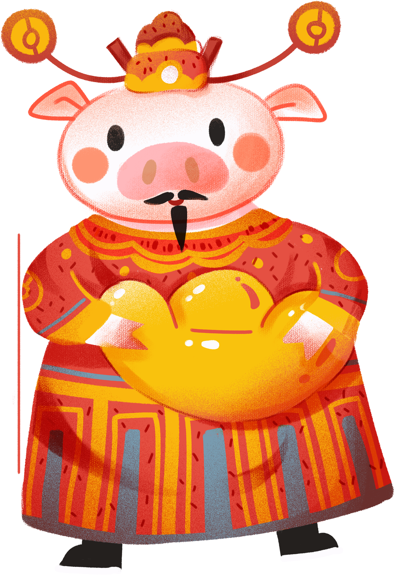 Red Festive Chinese Style New Year Png And Psd Clipart (2000x2000), Png Download