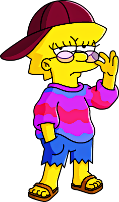 Christmas Lisa Simpson Clipart (236x400), Png Download