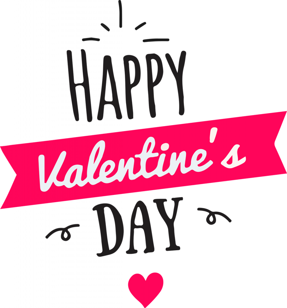 Heute Verbinden Die Meisten Menschen Den Valentinstag - Happy Valentines Day Logo Clipart (954x1024), Png Download