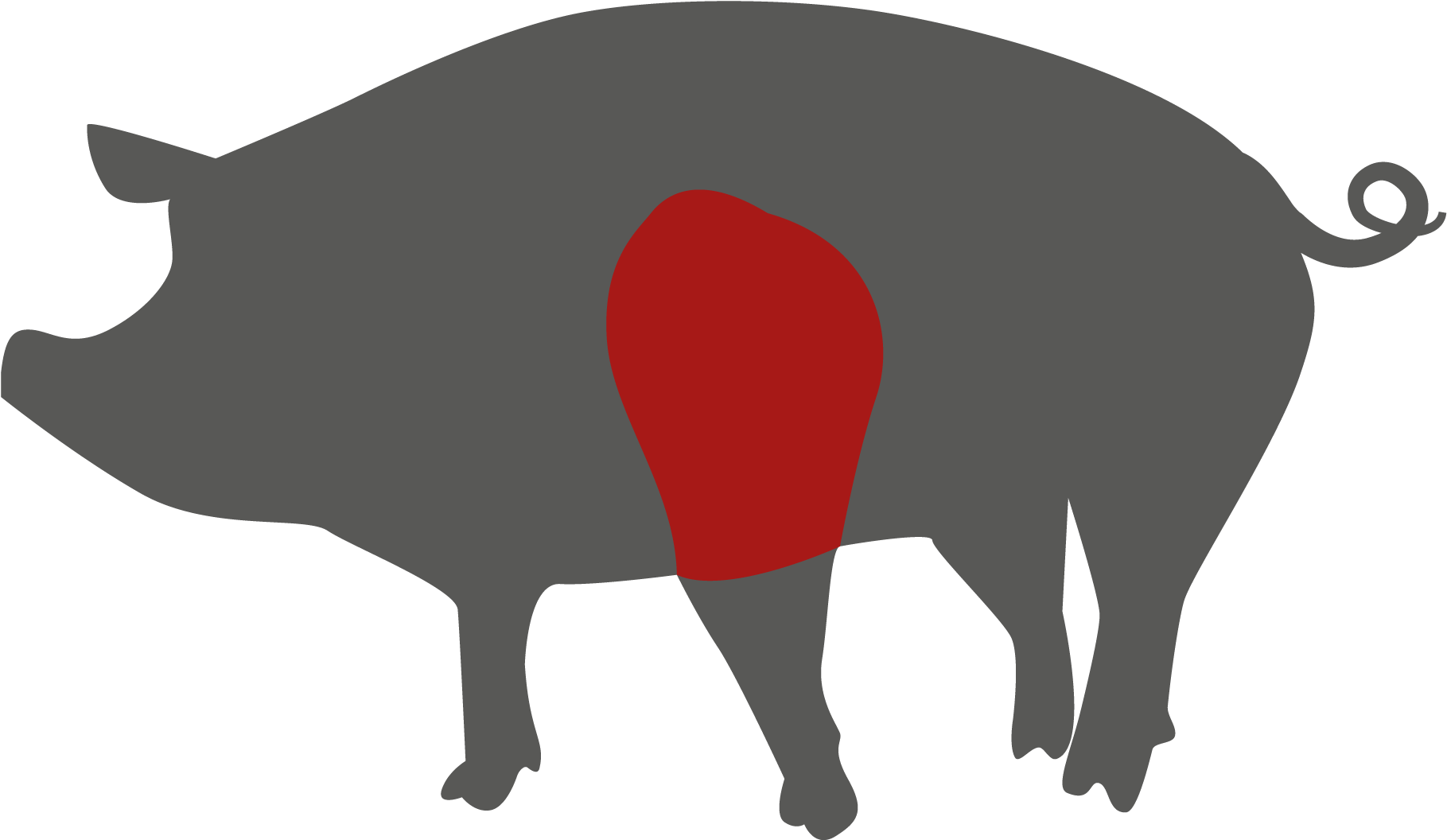 Der Schweinsbraten Ist Ein Volksgericht In Bayern - Schweinelende Wo Am Schwein Clipart (1920x1080), Png Download