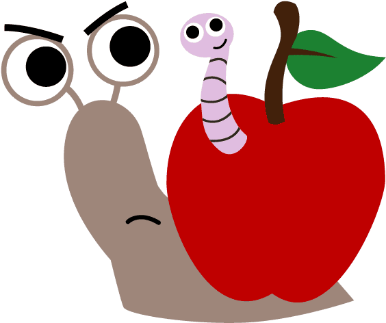 Apfelschnecke - Illustration - Silke/tierchenwelt - - Cartoon Clipart (720x480), Png Download