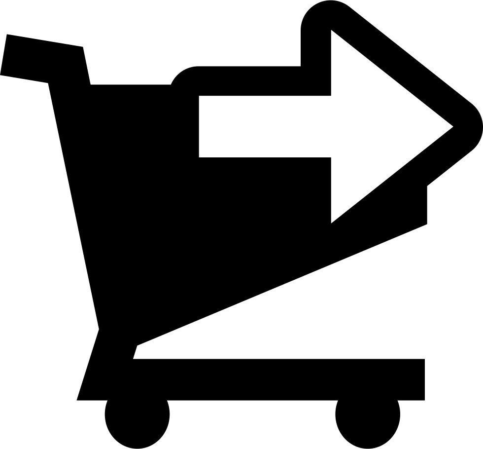 Shopping Cart Right Arrow Button Comments - Simbolo Carrito De Compra Clipart (980x910), Png Download