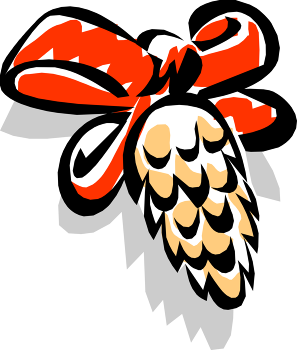 Vector Illustration Of Holiday Festive Season Christmas Clipart (594x700), Png Download