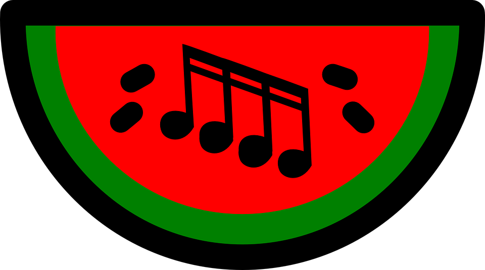 Music Watermelon - Melancia De Magali Clipart (960x535), Png Download