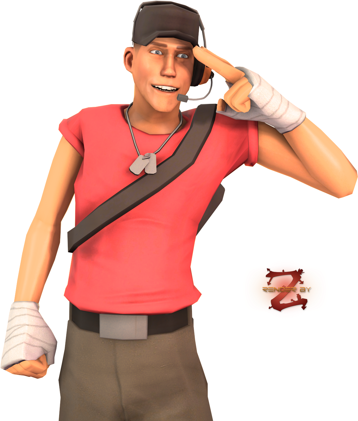 Tf2 Scout Transparent - Team Fortress 2 Clipart (1271x1440), Png Download
