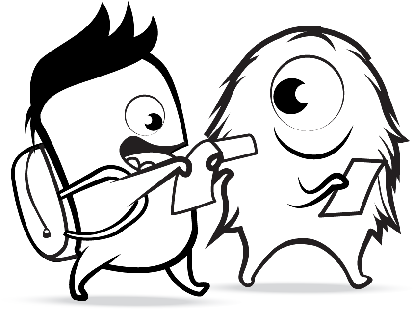 Download - Class Dojo Black And White Clipart (844x630), Png Download