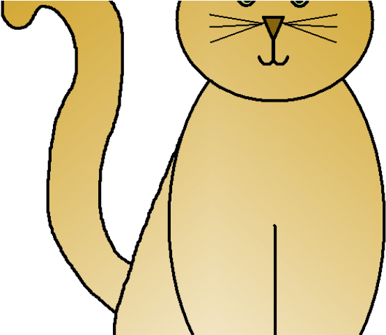 Big Cat Clipart Plump - Cartoon - Png Download (640x480), Png Download