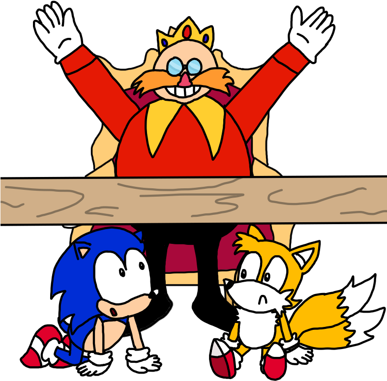 Robotnik Had A Whole Banquet's Worth To Himself, And - Cartoon Clipart (786x832), Png Download