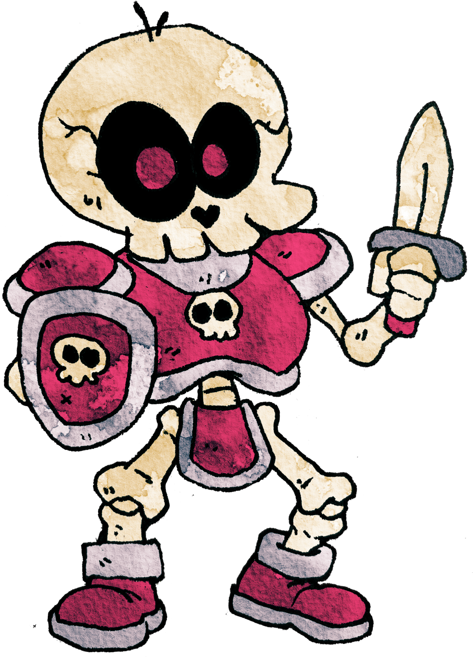 It Has High Aspirations To One Day Become A Skeleton - Cartoon Clipart (1010x1369), Png Download