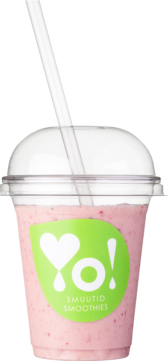 Cherry-plum Yogurt Smoothie - Smoothie Clipart (577x1200), Png Download