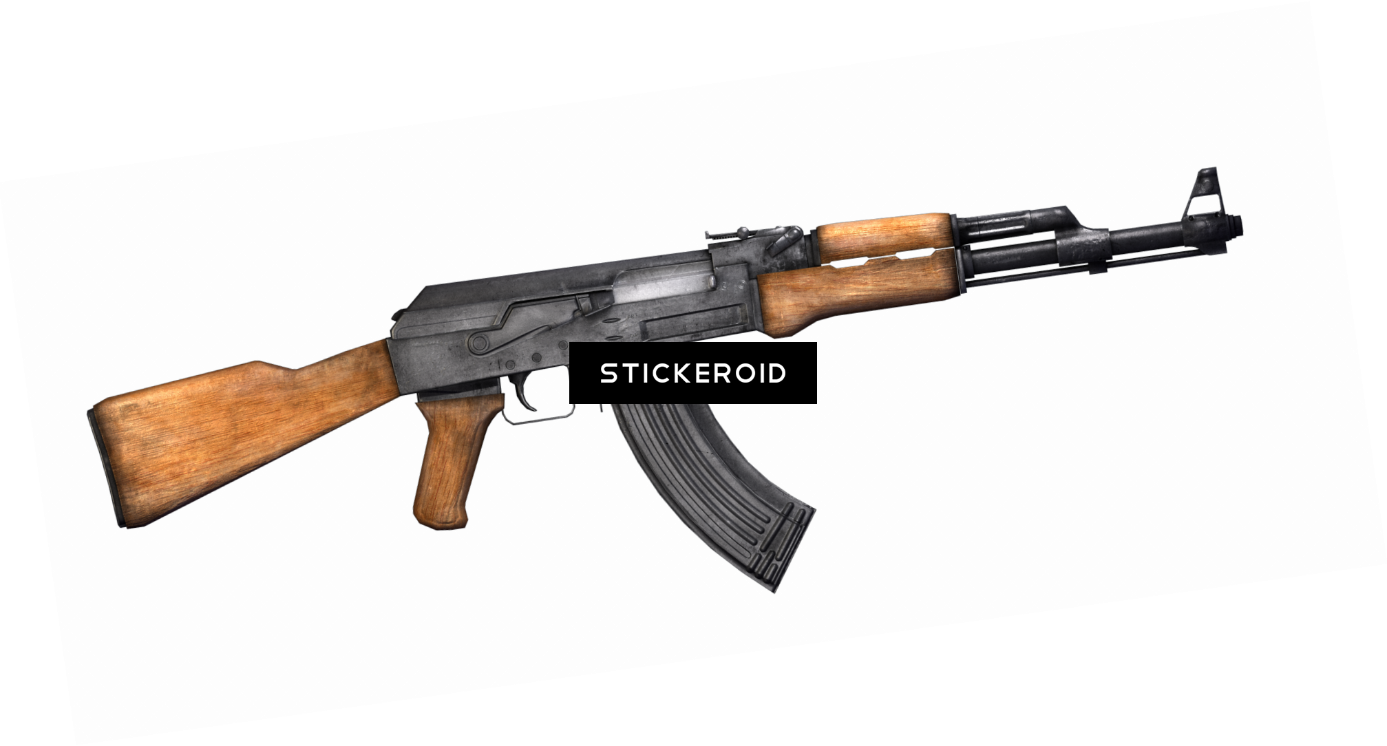 Weapon Png Ak - Assault Rifle Clipart (2015x1084), Png Download