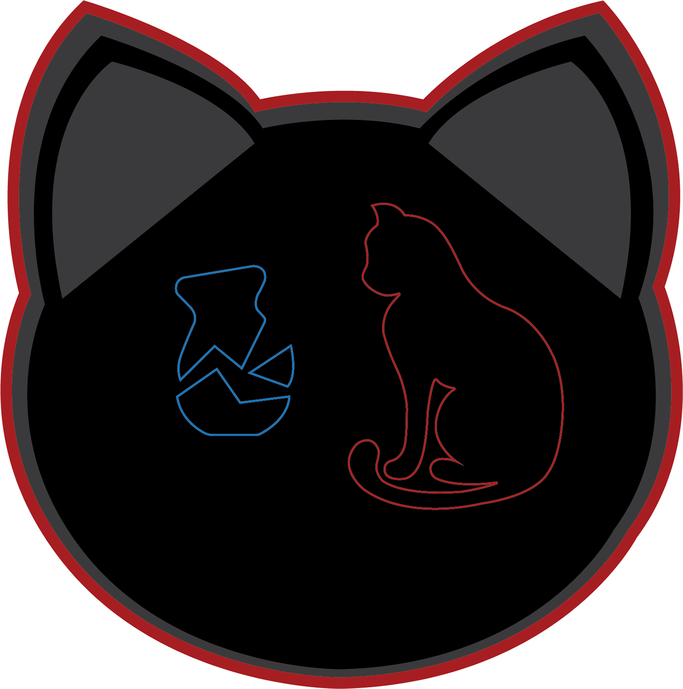 A Damaged Vase In Outlined And Coloured Blue For A Clipart (1400x1411), Png Download