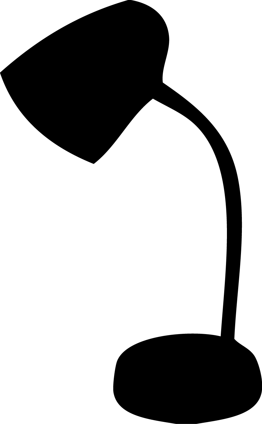 Lamp Silhouette Png - Silueta Lampara Png Clipart (859x1391), Png Download