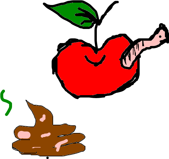 Clip Art Desenho De Larva - Png Download (1020x608), Png Download