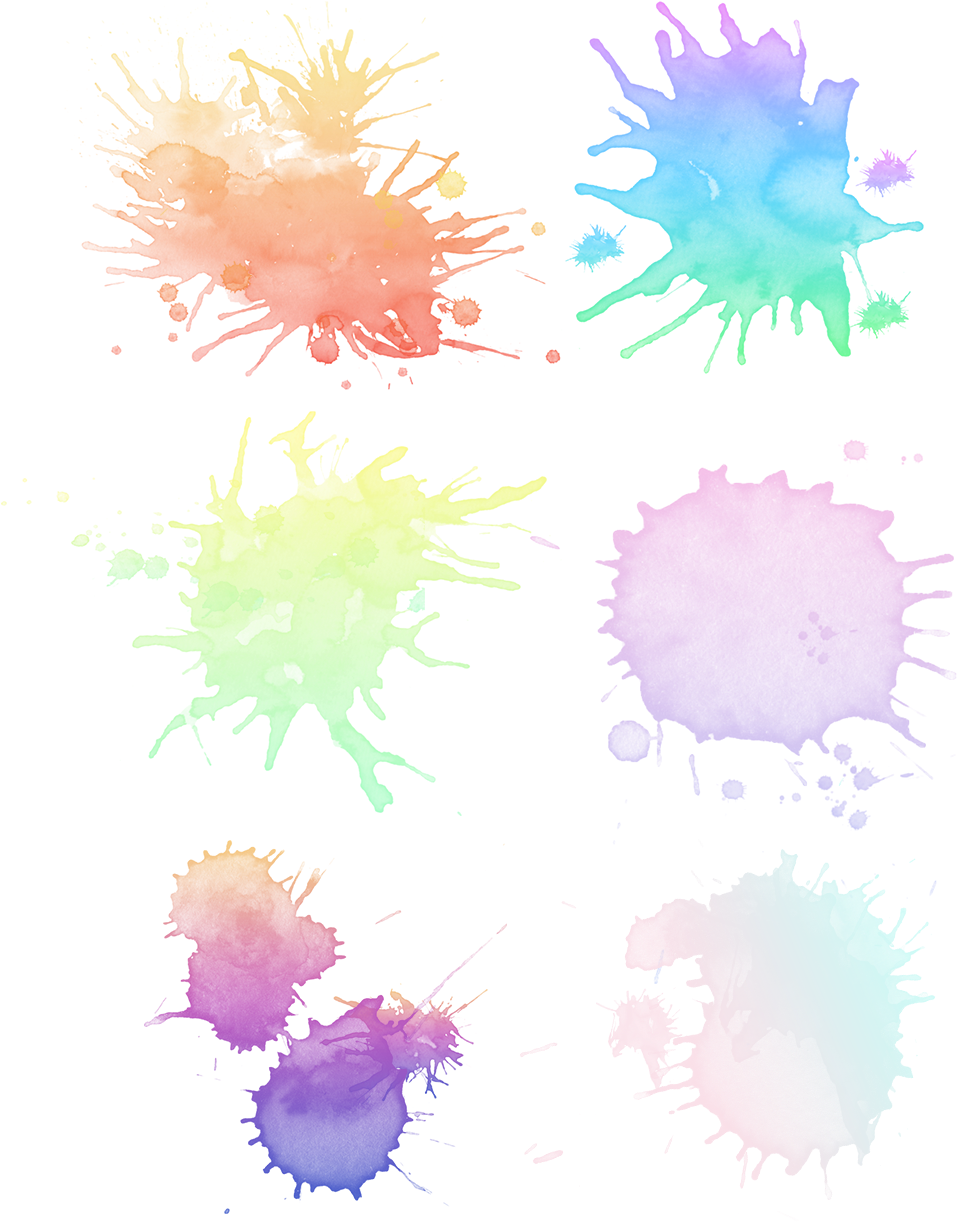 Color Ink Orange Red Transition Gradient Png And Psd - Watercolor Painting Clipart (1024x1369), Png Download