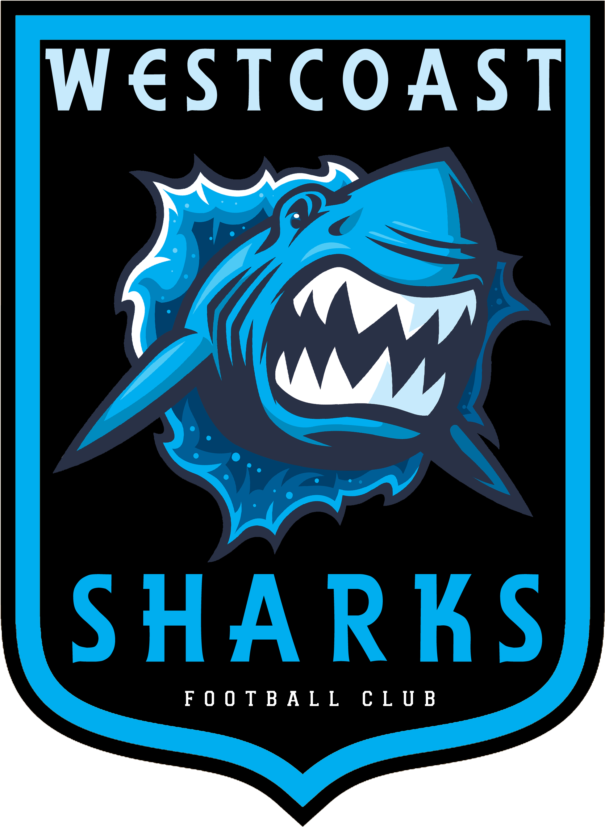 Westcoast Sharks Fc - Great White Shark Clipart (3000x3000), Png Download