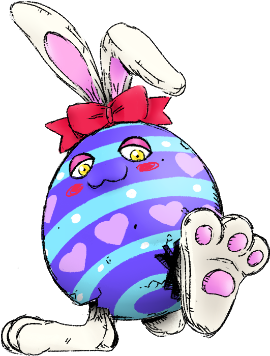 Eastertamamon Level - Cartoon Clipart (800x800), Png Download