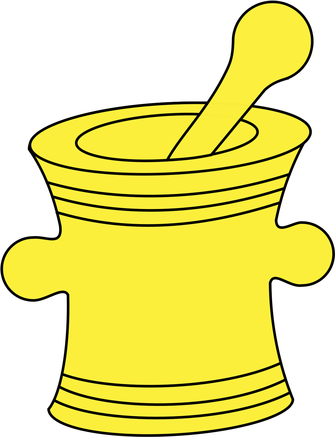 Meuble Héraldique Mortier - Symbol For Oxygen Clipart (744x1052), Png Download