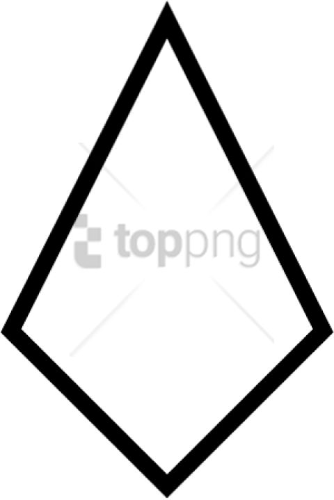 Free Png Kiteoutline - Kite Shape Clip Art Transparent Png (480x719), Png Download