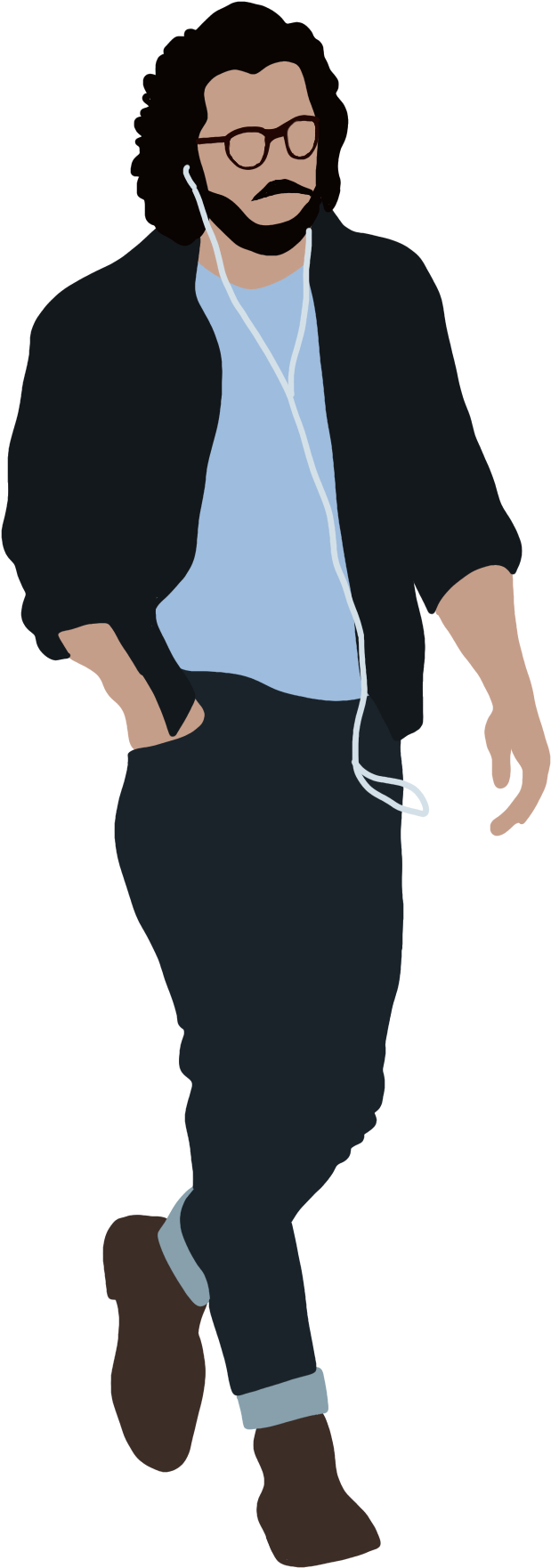 People Flat Illustration On Behance People Png, Cut - People Illustration Png Clipart (1536x2048), Png Download