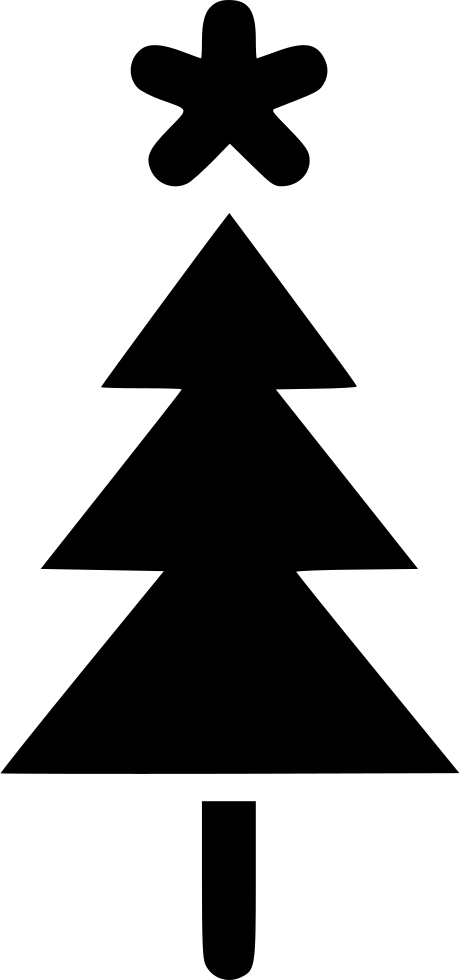Png File Svg - Christmas Tree Clipart (460x980), Png Download